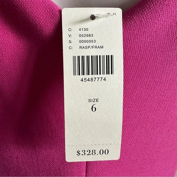 Anthropologie Black Halo Mystic Sheath Pink Bow Dress - Picture 8 of 11